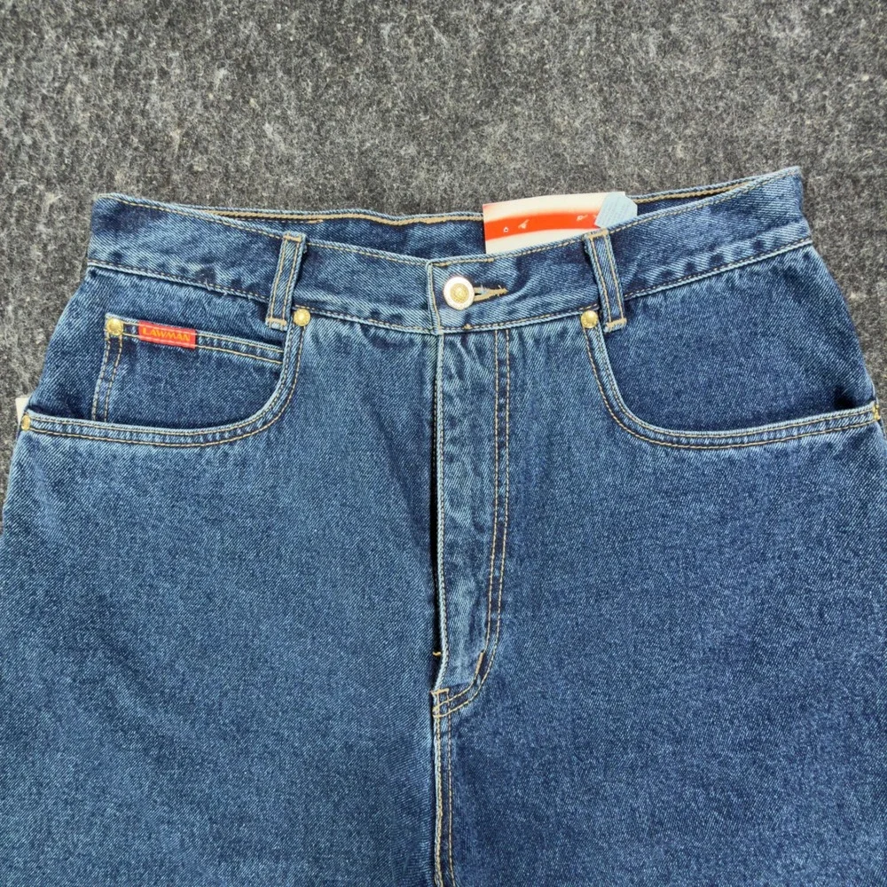 Lawman 90s Vintage High Rise Denim Shorts Womens 11/12 Blue NWT VERA YR77